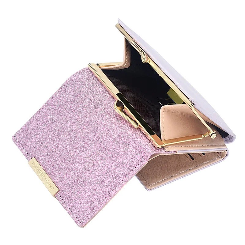 New Arrival 1 Pcs Women Mini Sequin Decor Wallets PU Leather 3 Folds Purse Lady Short Wallet
New Arrival 1 Pcs Women Mini Sequin Decor Wallets PU Leather 3 Folds Purse Lady Short Wallet