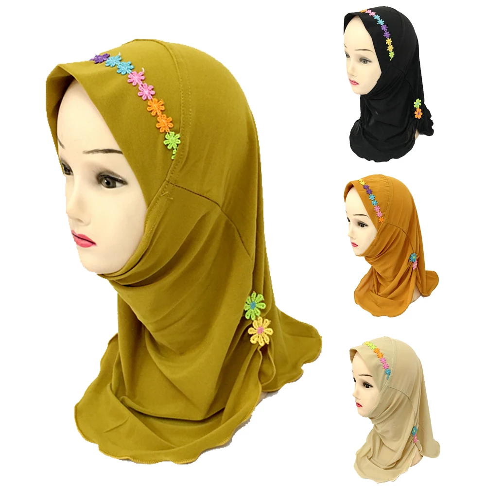 12PCS Girls Kid Muslim Islamic Bonnet Beanies Arab Scarf Shawls With Beautiful Flowers 45cm For 2 to 7 Years Girls Random Color
12PCS Girls Kid Muslim Islamic Bonnet Beanies Arab Scarf Shawls With Beautiful Flowers 45cm For 2 to 7 Years Girls Random Color