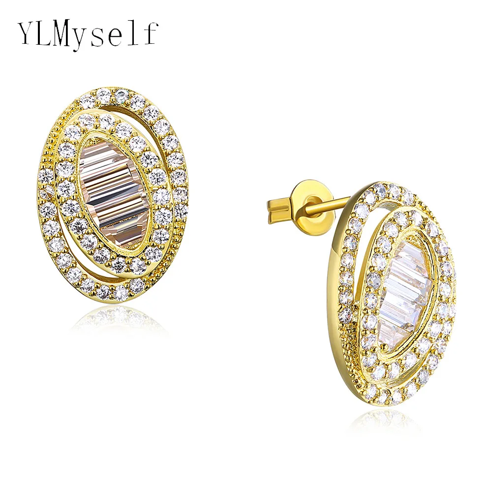 Oval design earrings aretes pendientes jewelry Women accesorios mujer Fashion Cubic Zirconia crystal earring
Oval design earrings aretes pendientes jewelry Women accesorios mujer Fashion Cubic Zirconia crystal earring