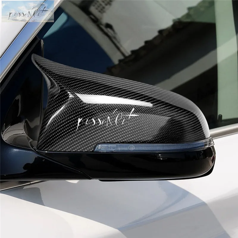 Фото Сменные боковые зеркала заднего вида из углеродного волокна крышки для BMW F20 F22 F30