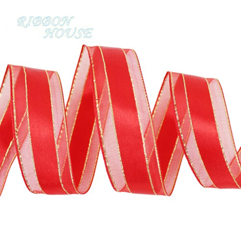 (25 yards/roll) Red Gold Edge Satin Ribbon high quality gift packaging ribbon wedding ribbons
(25 yards/roll) Red Gold Edge Satin Ribbon high quality gift packaging ribbon wedding ribbons