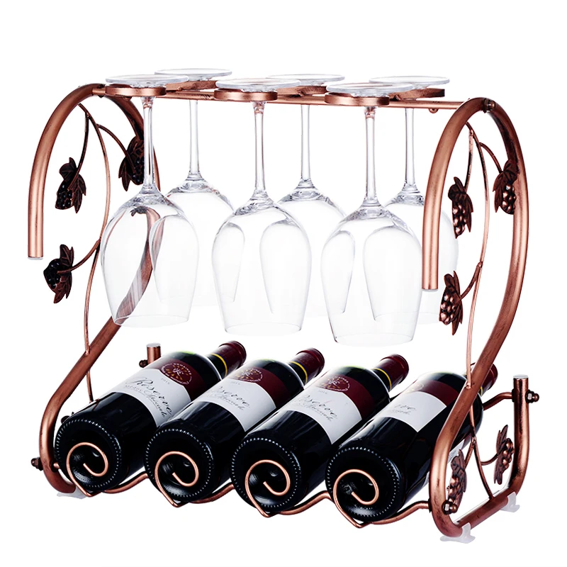 European Creative Decoration Luxury Household Glass Bottle Holder Simple Wine Rack
European Creative Decoration Luxury Household Glass Bottle Holder Simple Wine Rack