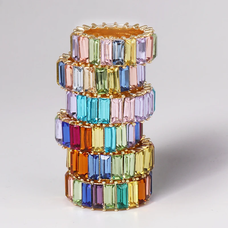 New AAA Cz Zircon Rainbow Ring Cubic Zirconia Gold Filled Engagement Band Ring For Women Jewelry Gift Wholesale
New AAA Cz Zircon Rainbow Ring Cubic Zirconia Gold Filled Engagement Band Ring For Women Jewelry Gift Wholesale