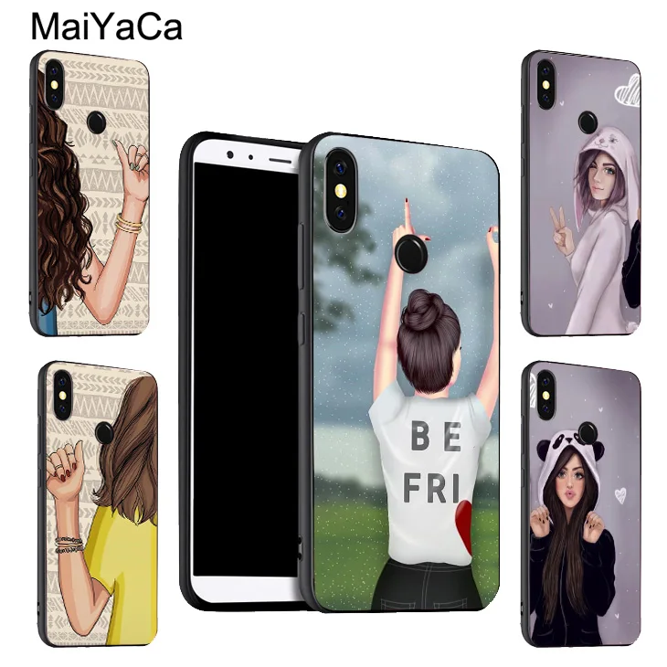 MaiYaCa BFF девушка лучший друг пары для POCO X3 F2 Pro F1 чехол Redmi Note 9 8 T 7 9S 9C Mi 10 Lite A3