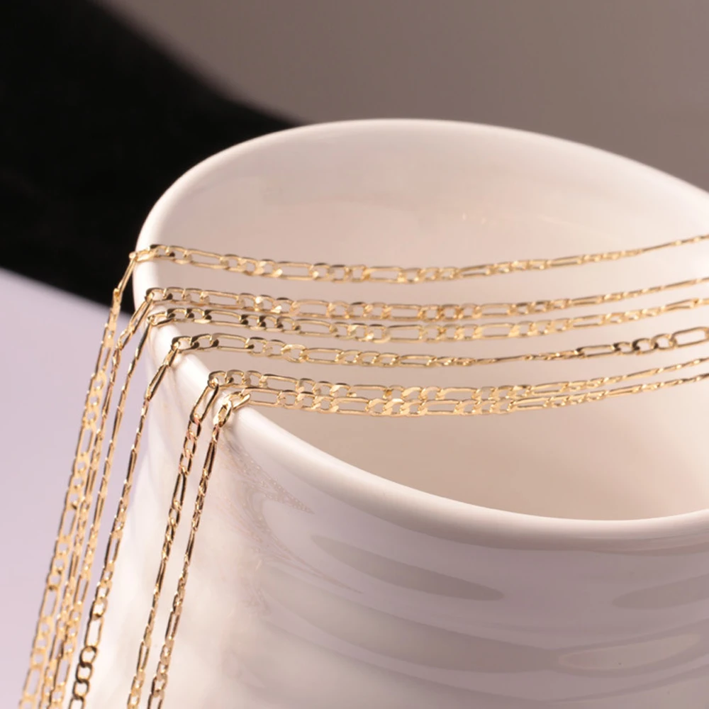 Ожерелье цепочка мужское золотистое 2 мм 5 шт.|jewelry wholesale|wholesale jewelrychain necklace |