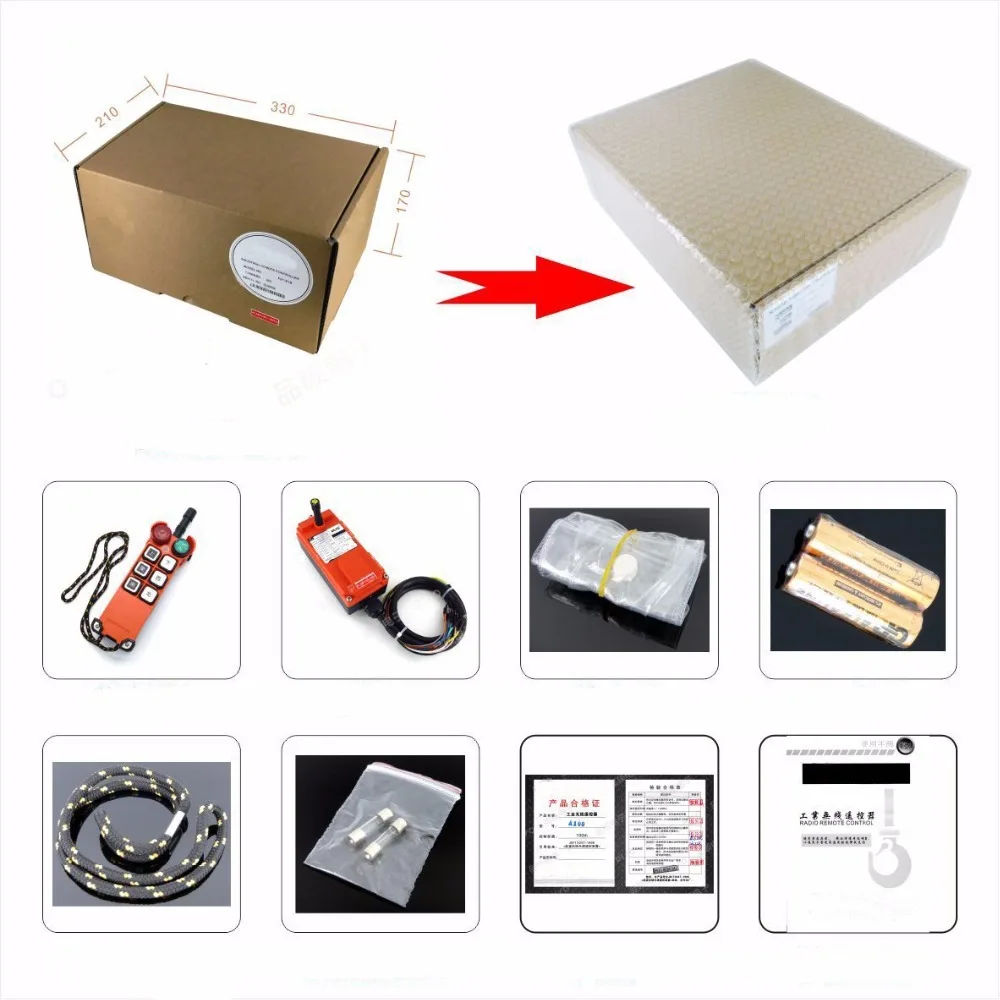 Wholesales F21-E1 Industrial Wireless Universal Radio Remote Control for Overhead Crane DC12V 1 transmitter and 1 receiver
Wholesales F21-E1 Industrial Wireless Universal Radio Remote Control for Overhead Crane DC12V 1 transmitter and 1 receiver