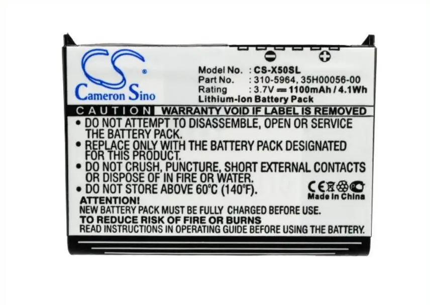 Cameron Sino 1100mah battery for DELL Axim X50 Axim X50V Axim X51 Axim X51V 310-5965 U6192 batteries
Cameron Sino 1100mah battery for DELL Axim X50 Axim X50V Axim X51 Axim X51V 310-5965 U6192 batteries
