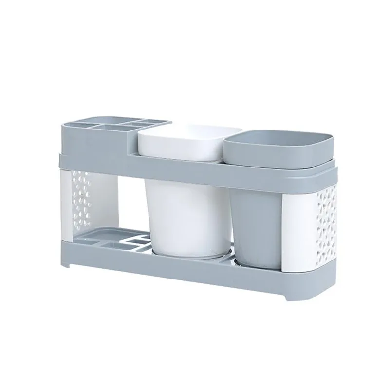 Portable Fashion Toothbrush Holder Stand Plastic Cup Stand Plastic Cup Set Shelf Home Bathroom Toothpaste Storage Rack /C
Portable Fashion Toothbrush Holder Stand Plastic Cup Stand Plastic Cup Set Shelf Home Bathroom Toothpaste Storage Rack /C