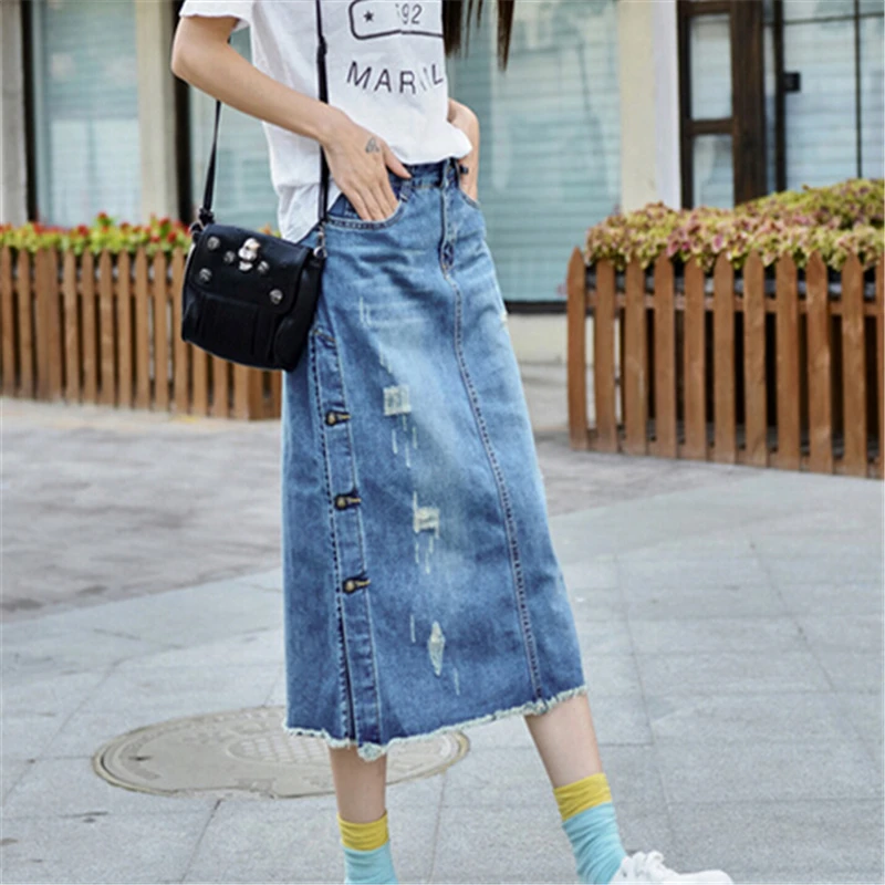 Nice Relaxed Casual New Plus Size Denim Jeans Skirts Long Maxi Female Spring Summer For Womens Skirt A554
Nice Relaxed Casual New Plus Size Denim Jeans Skirts Long Maxi Female Spring Summer For Womens Skirt A554
