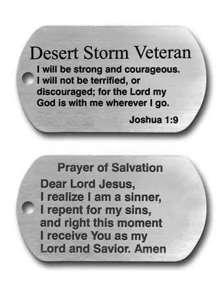 Wholesale bible Stainless Steel Dog tag hot sales Desert Storm Veteran Stainless Steel Dog Tag cheap custom bible dog tags
Wholesale bible Stainless Steel Dog tag hot sales Desert Storm Veteran Stainless Steel Dog Tag cheap custom bible dog tags