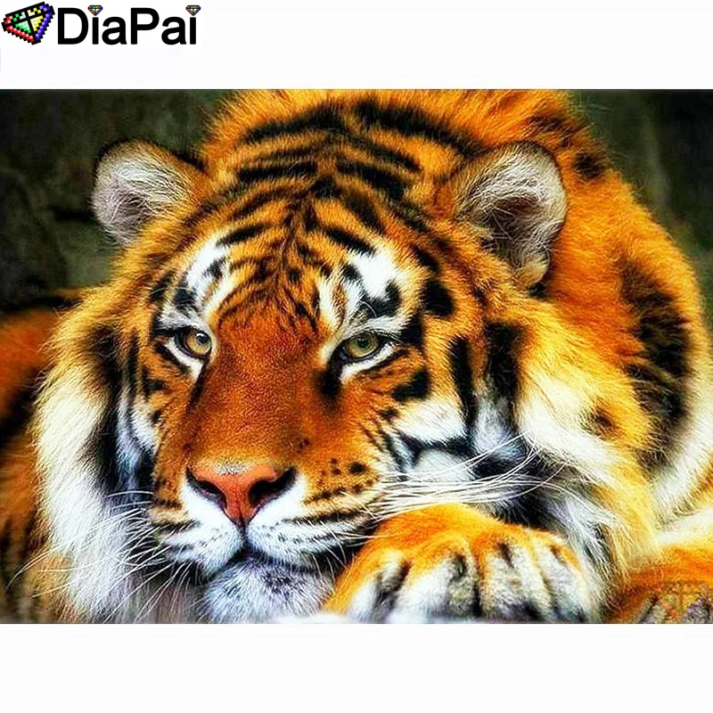 DIAPAI 100% Full Square/Round Drill 5D DIY Diamond Painting "Animal tiger" Diamond Embroidery Cross Stitch 3D Decor A21063
DIAPAI 100% Full Square/Round Drill 5D DIY Diamond Painting "Animal tiger" Diamond Embroidery Cross Stitch 3D Decor A21063