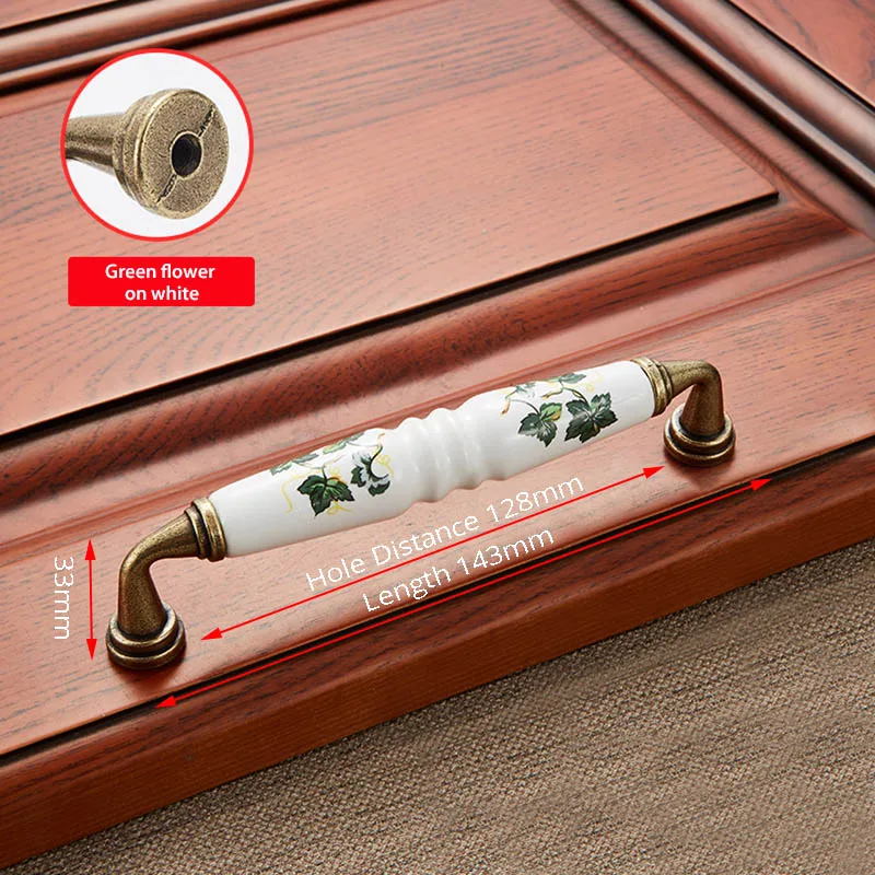 Ручки для шкафов NAIERDI, керамика, цинковый сплав 
Ручки для шкафов NAIERDI, керамика, цинковый сплав