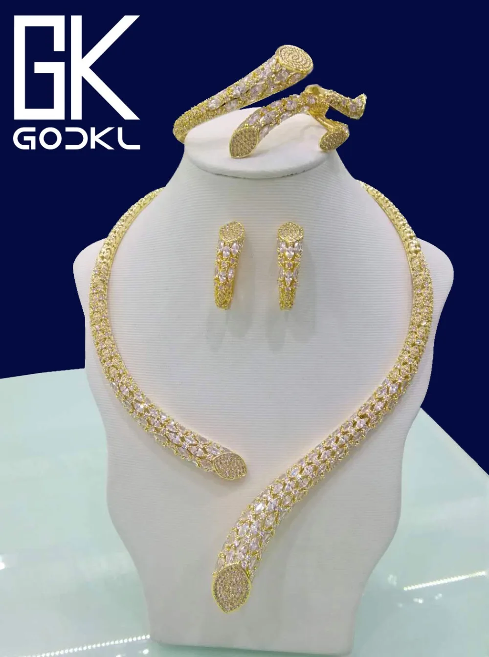 GODKI Luxury Geometry Cubic Zirconia Nigerian Jewelry sets For Women wedding Indian DUBAI Bridal Jewelry Set parure bijoux femme
GODKI Luxury Geometry Cubic Zirconia Nigerian Jewelry sets For Women wedding Indian DUBAI Bridal Jewelry Set parure bijoux femme