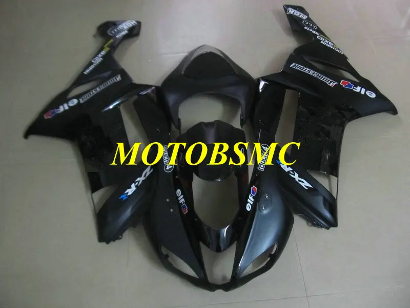 Набор обтекателей мотоцикла для KAWASAKI Ninja ZX6R 636 07 08 ZX 6R 2007 2008 zx6r ABS Топ матовый черный