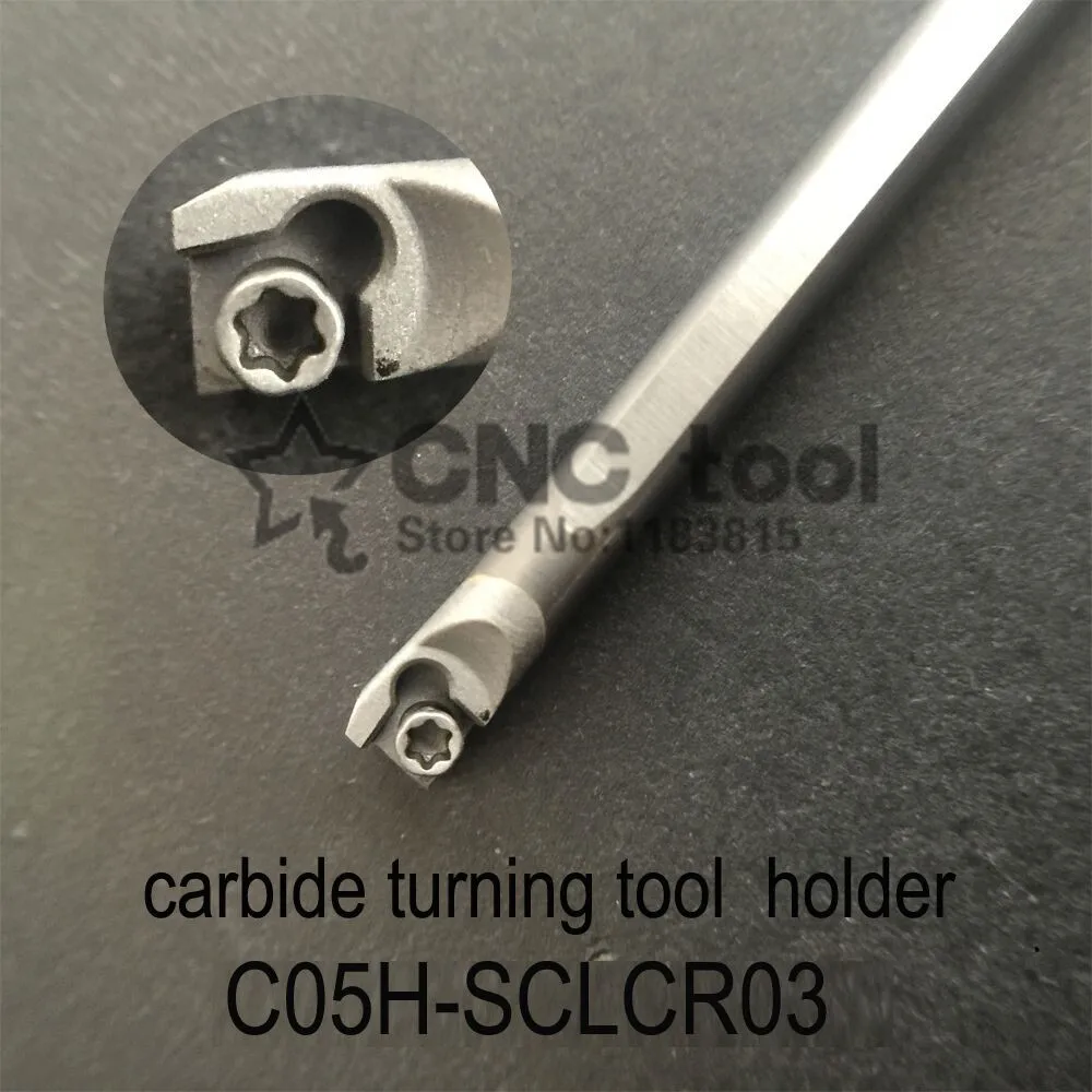 C05H-SCLCR03, carbide turning tool holder diameter 5mm length 100mm use tungsten insert CCGT030102L-F TN60
C05H-SCLCR03, carbide turning tool holder diameter 5mm length 100mm use tungsten insert CCGT030102L-F TN60