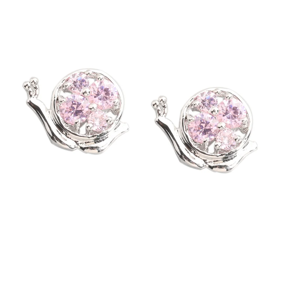 Snail Pink Kunzite 3*3mm Semi-precious Silver Cool For Womens Stud Earrings ED0393
Snail Pink Kunzite 3*3mm Semi-precious Silver Cool For Womens Stud Earrings ED0393