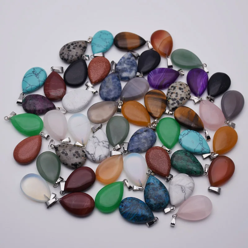 50 шт./лот, модные смешанные каплевидные подвески из натурального камня для изготовления ювелирных украшений, аксессуары в горошек, бесплатн...
50 шт./лот, модные смешанные каплевидные подвески из натурального камня для изготовления ювелирных украшений, аксессуары в горошек, бесплатн...