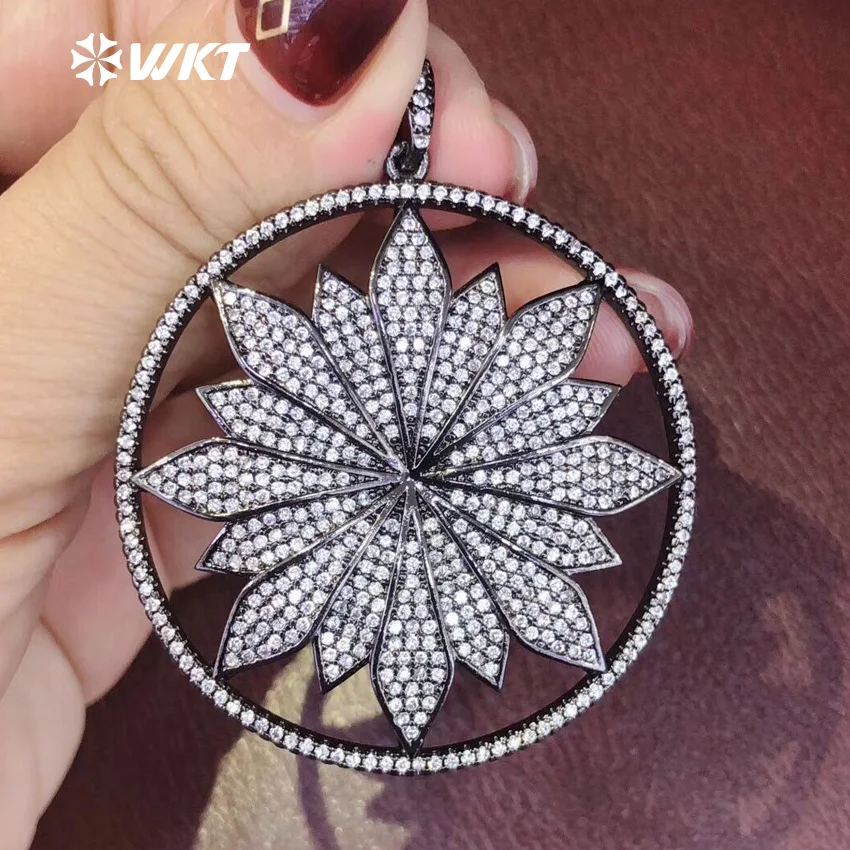 WKT WT-MP089 5pcs/lot Fashion shiny Romantic Ice Flower Necklace Pendant for Women Style Jewelry CZ Micro Pave Round Shape Chain
WKT WT-MP089 5pcs/lot Fashion shiny Romantic Ice Flower Necklace Pendant for Women Style Jewelry CZ Micro Pave Round Shape Chain