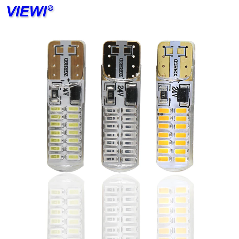 2X super t10 W5W 194 Canbus 24 вольт led лампа светильник для Автомобильные фары s силикон IP65