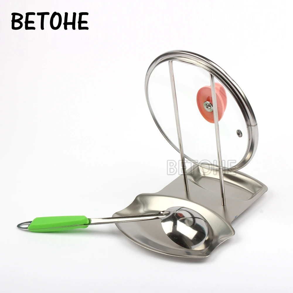BETOHE Stainless Steel Pot Lid Shelf Cooking Storage Pan Cover Lid Spoon Rest Stand Kitchen Bar Cooking Tools
BETOHE Stainless Steel Pot Lid Shelf Cooking Storage Pan Cover Lid Spoon Rest Stand Kitchen Bar Cooking Tools