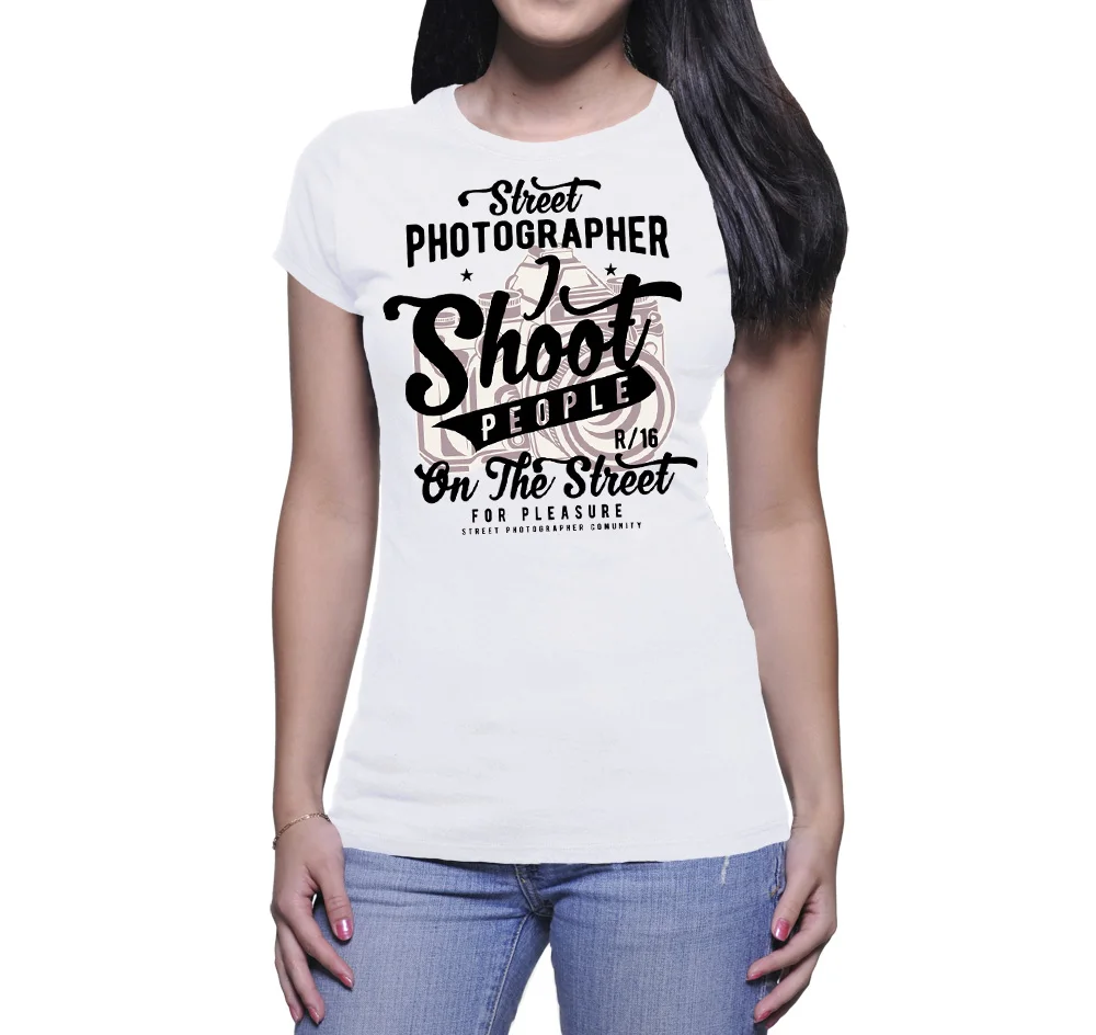 2019 New cute Casual Women T-shirt T - SHIRT DONNA STREET PHOTOGRAPHER Fashion Cotton Tee Shirt
2019 New cute Casual Women T-shirt T - SHIRT DONNA STREET PHOTOGRAPHER Fashion Cotton Tee Shirt
