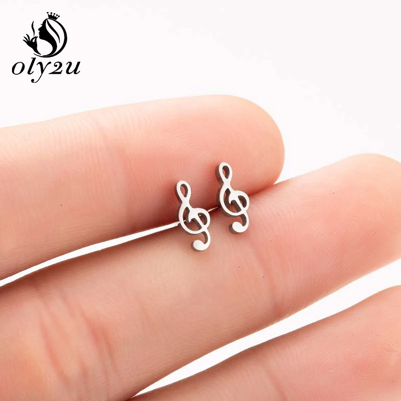 Oly2u Маленькая Музыкальная Форма Серьги для женские серьги Нержавеющая сталь, милая серьга для ушей ювелирные изделия pendientes bijoux femme
Oly2u Маленькая Музыкальная Форма Серьги для женские серьги Нержавеющая сталь, милая серьга для ушей ювелирные изделия pendientes bijoux femme