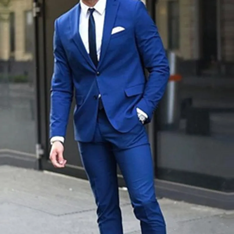 Royal Blue Groom Tuxedos for Wedding Slim Fit Custom Made Men Suits Two Piece Groomsmen Suit Wedding Tuxedos (Jacket+Pants)
Royal Blue Groom Tuxedos for Wedding Slim Fit Custom Made Men Suits Two Piece Groomsmen Suit Wedding Tuxedos (Jacket+Pants)