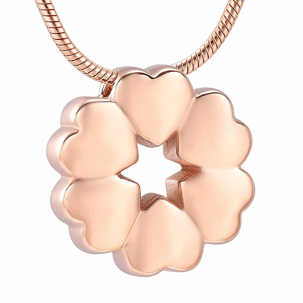 IJD9723 Stainless Steel Heart Flower Cremation Jewelry for Ashes for Women Memorial Urn Pendant Necklace Ashes Keepsake Urns
IJD9723 Stainless Steel Heart Flower Cremation Jewelry for Ashes for Women Memorial Urn Pendant Necklace Ashes Keepsake Urns
