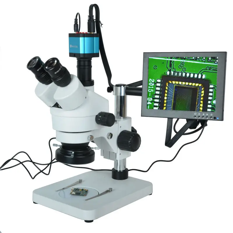 7X-45X Trinocular Microscope Inspection Zoom Stereo 14MP HDMI USB Calibrate Camera+144 LED Ring Light+8 inch HD HDMI LCD Monitor
7X-45X Trinocular Microscope Inspection Zoom Stereo 14MP HDMI USB Calibrate Camera+144 LED Ring Light+8 inch HD HDMI LCD Monitor