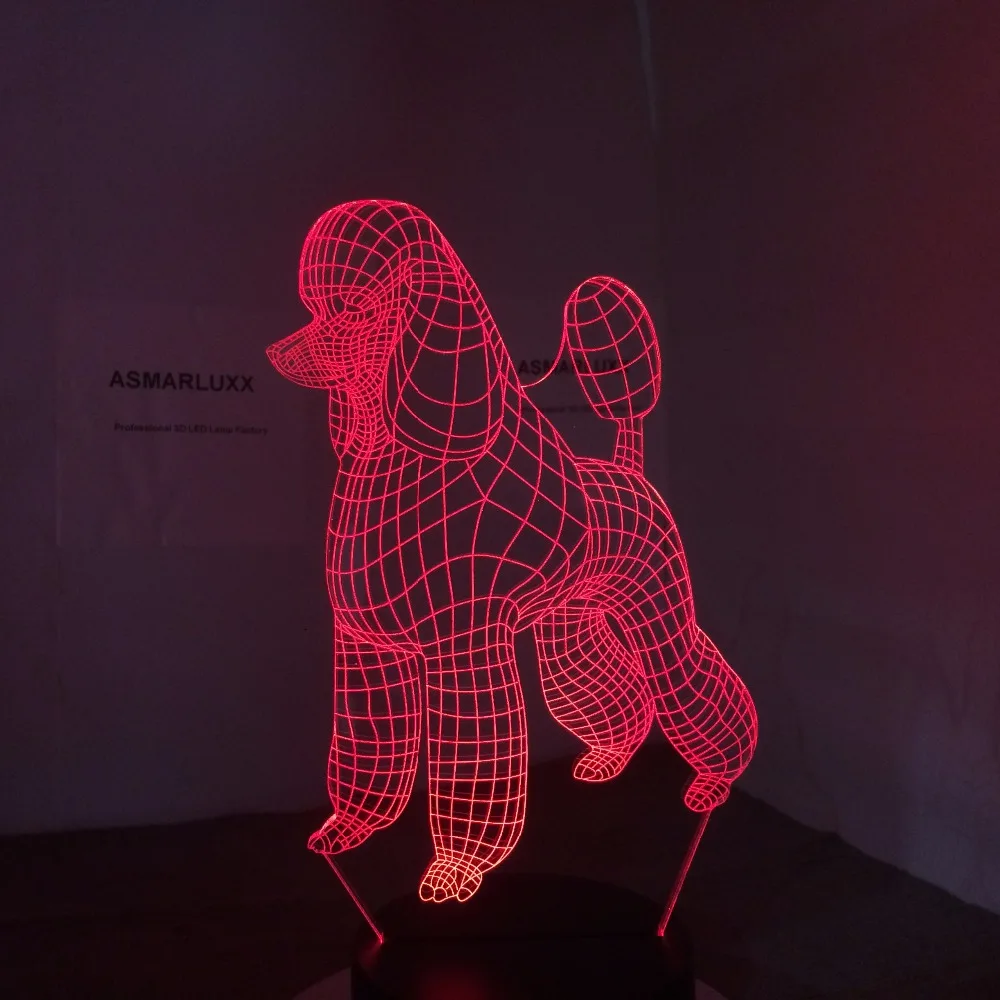 New Cute Poodle Dog 3d Lamp 7 Colors Led Night Lamp For Kids Touch Led Usb Table Lampara Lampe Baby Sleeping Decor Nightlight
New Cute Poodle Dog 3d Lamp 7 Colors Led Night Lamp For Kids Touch Led Usb Table Lampara Lampe Baby Sleeping Decor Nightlight