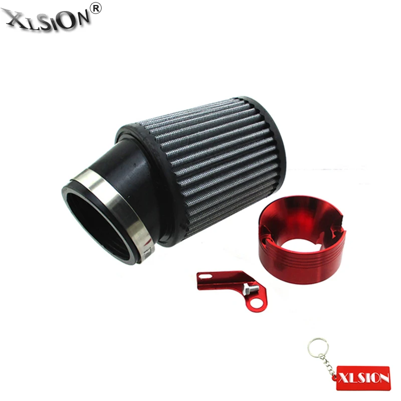 XLSION Aftermarket 62 мм воздушный фильтр + красный адаптер Комплект для Predator 301cc 420cc Honda GX340
