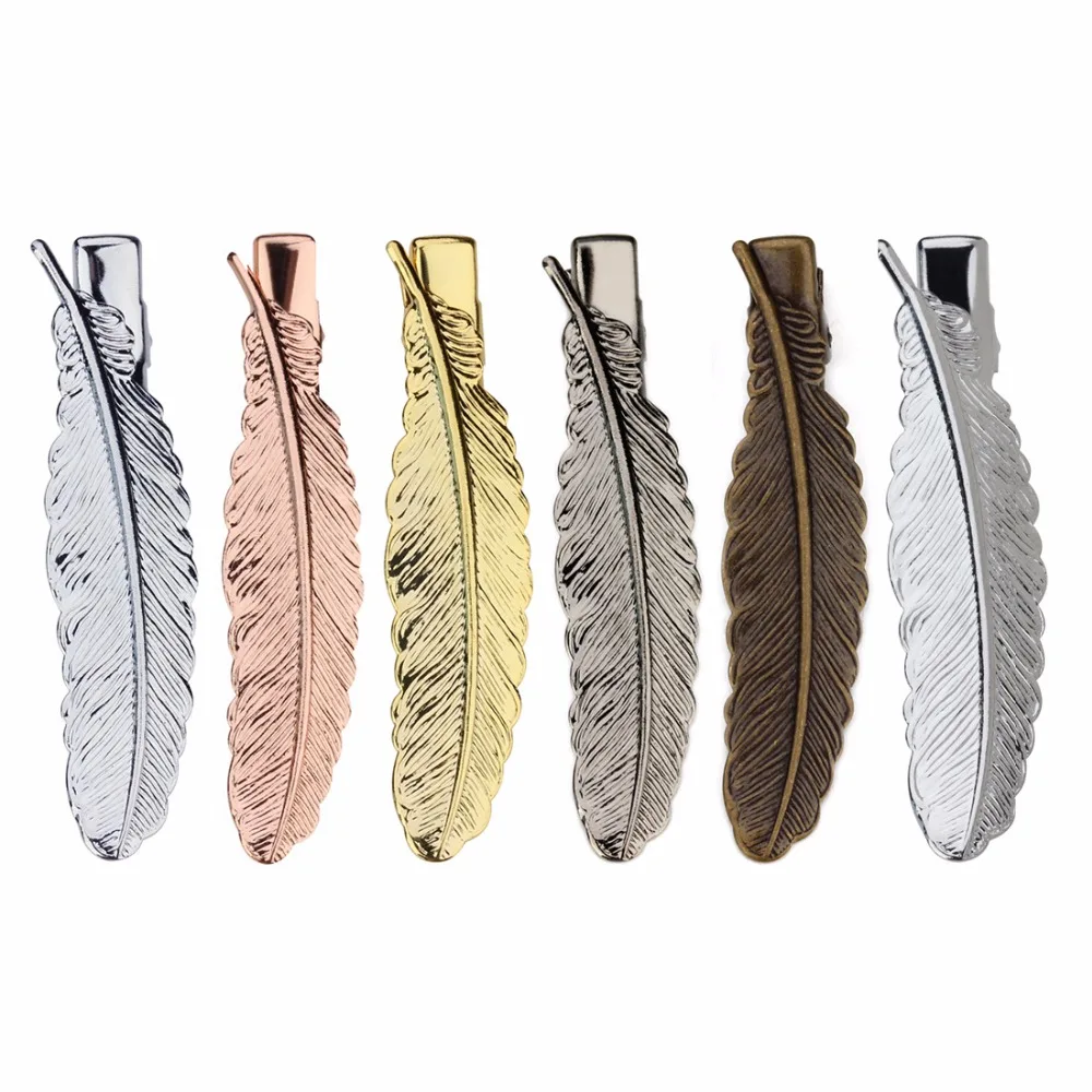 20PCS Feather Pattern Metal Fashion hair clips barrettes hairpins antique bronze/Rose Golden/Silver/Golden/Gunmetal
20PCS Feather Pattern Metal Fashion hair clips barrettes hairpins antique bronze/Rose Golden/Silver/Golden/Gunmetal