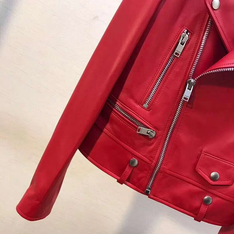 YUKOU Woman Coat Fashion Sheepskin Leather Female Jackets Motorcycle Leather Clothing Real Sheepskin Leather Short Ladies
YUKOU Woman Coat Fashion Sheepskin Leather Female Jackets Motorcycle Leather Clothing Real Sheepskin Leather Short Ladies