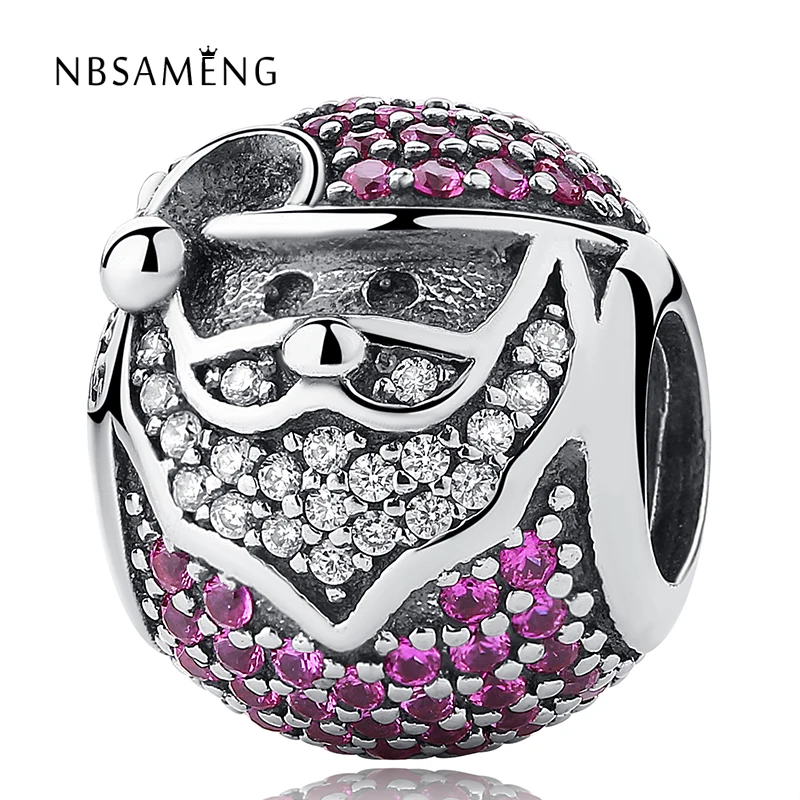 Authentic 925 Sterling Silver Sparkling Jolly Santa Crystal Charm Beads Fits Bracelets DIY Original Women Jewelry
Authentic 925 Sterling Silver Sparkling Jolly Santa Crystal Charm Beads Fits Bracelets DIY Original Women Jewelry