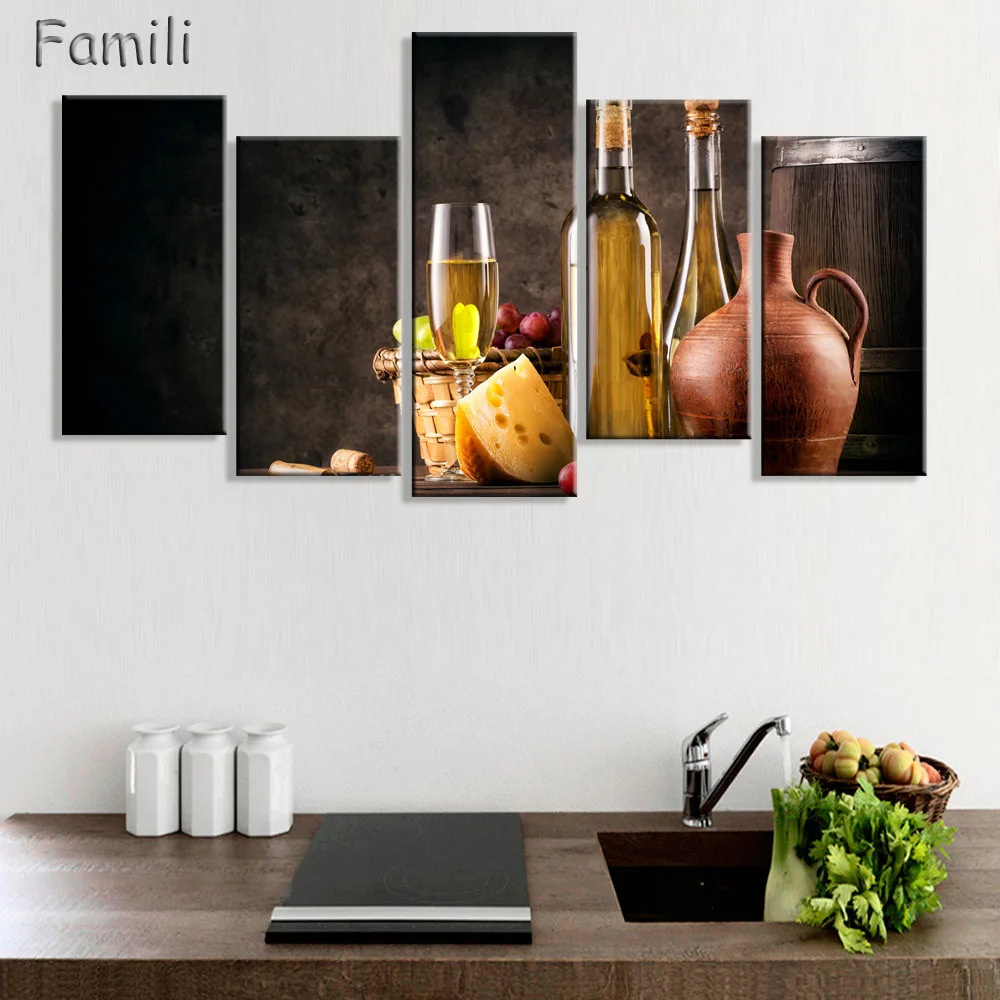 5Picture White wine And Cup Of Modern Canvas Print Painting Wall Art Picture For Kitchen Room Decoration Artwork Unframed
5Picture White wine And Cup Of Modern Canvas Print Painting Wall Art Picture For Kitchen Room Decoration Artwork Unframed