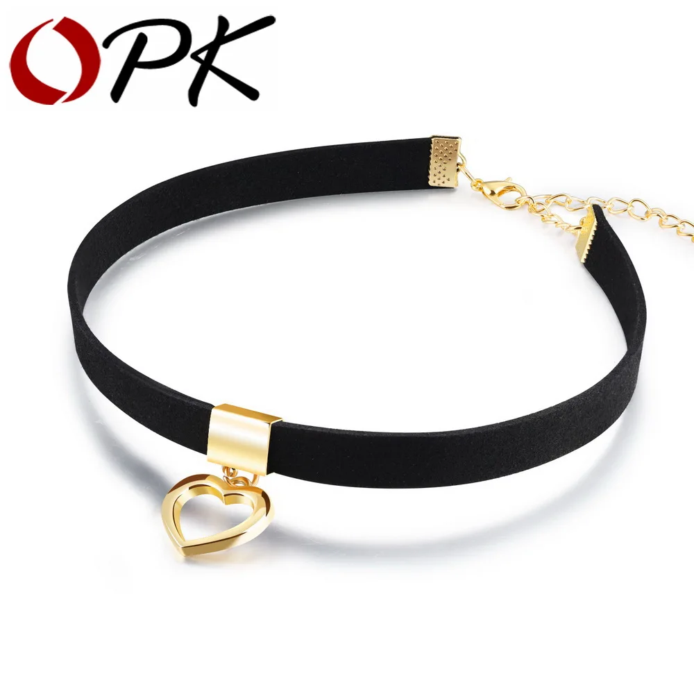 OPK Gothic Choker Necklace For Women Hollow Heart Pendant With Smooth Flannel lace Retro Christmas Present For Girl RX008
OPK Gothic Choker Necklace For Women Hollow Heart Pendant With Smooth Flannel lace Retro Christmas Present For Girl RX008