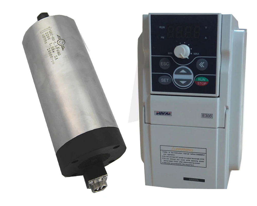 1.5kw ER11 220V с воздушным охлаждением мотор шпинделя и 2.2kw VFD инвертор и 80 мм литой алюминиевый кронштейн
1.5kw ER11 220V с воздушным охлаждением мотор шпинделя и 2.2kw VFD инвертор и 80 мм литой алюминиевый кронштейн