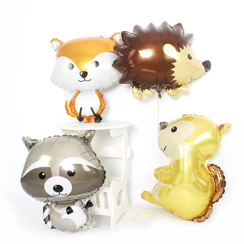 Woodland animal helium balloons for birthday party supplies fox Hedgehog squirrel Raccoon foil ballon baby shower party supplies
Woodland animal helium balloons for birthday party supplies fox Hedgehog squirrel Raccoon foil ballon baby shower party supplies