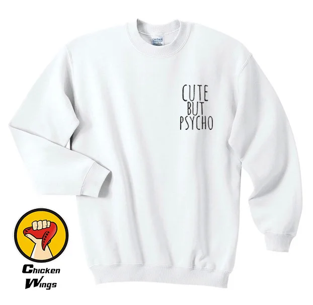 Cute But Psycho Af Pocket Logo Shirt Top Festival Concert Zoella Tumbrl Dope Top Crewneck Sweatshirt Unisex More Colors XS - 2XL
Cute But Psycho Af Pocket Logo Shirt Top Festival Concert Zoella Tumbrl Dope Top Crewneck Sweatshirt Unisex More Colors XS - 2XL