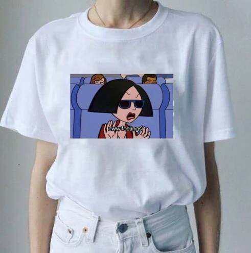 Unisex Eww Feelings Letter Vintage T-Shirt Aesthetic White Shirt Hipster Gothic Clothing Women Tops Camiseta Mujer Friends Tees
Unisex Eww Feelings Letter Vintage T-Shirt Aesthetic White Shirt Hipster Gothic Clothing Women Tops Camiseta Mujer Friends Tees