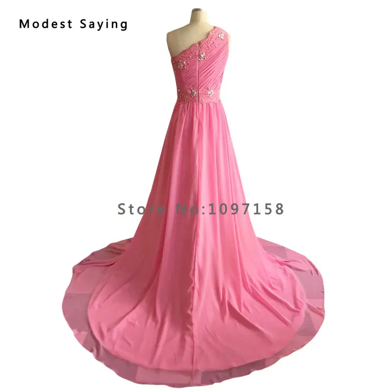 Real Photo Elegant Pink One Shoulder Pleated Evening Dresses 2018 with Rhinestone Formal Lace Party Prom Gowns vestido de festa
Real Photo Elegant Pink One Shoulder Pleated Evening Dresses 2018 with Rhinestone Formal Lace Party Prom Gowns vestido de festa