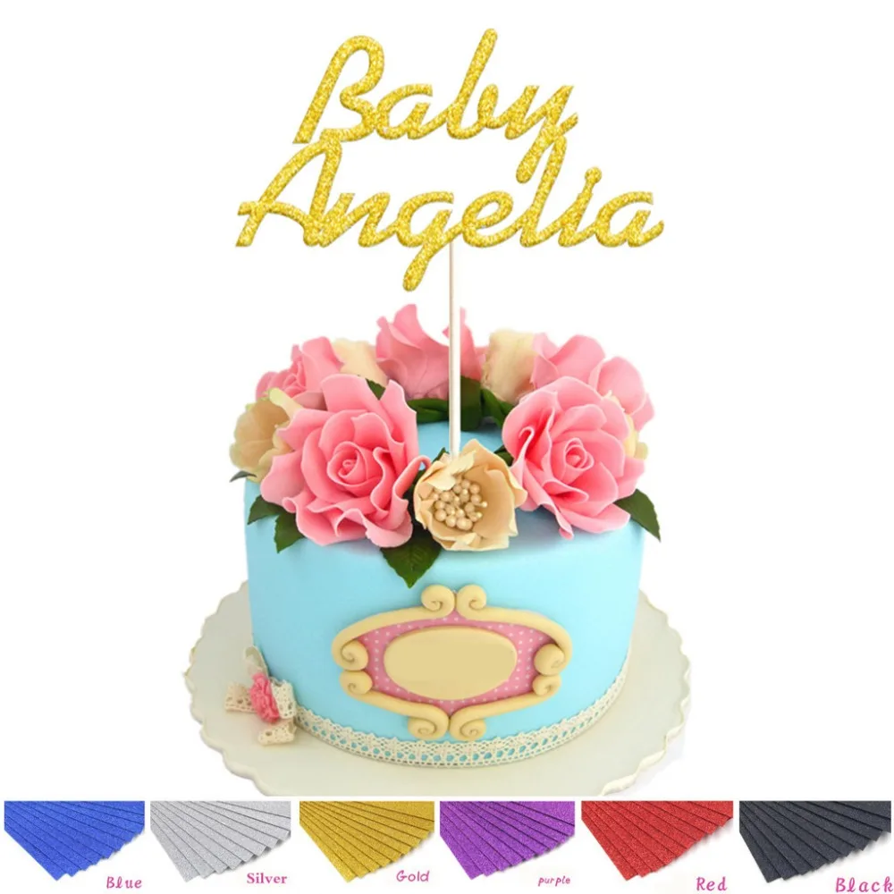 Personalized Baby Name Cake Topper Glitter Custom Gold Silver Cake Topper 1st Birthday Baby Shower Cake Table Decoration
Personalized Baby Name Cake Topper Glitter Custom Gold Silver Cake Topper 1st Birthday Baby Shower Cake Table Decoration