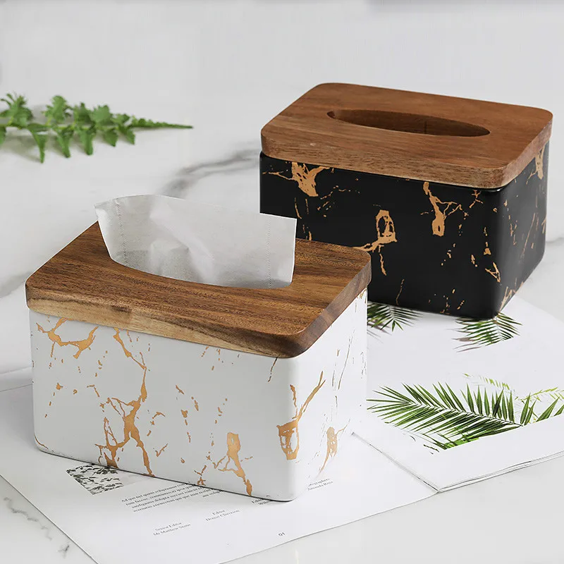 Nordic Luxury Black Gold Marble Pattern Ceramic Tissue Box Home Bathroom Supplies Decorative Tray
Nordic Luxury Black Gold Marble Pattern Ceramic Tissue Box Home Bathroom Supplies Decorative Tray