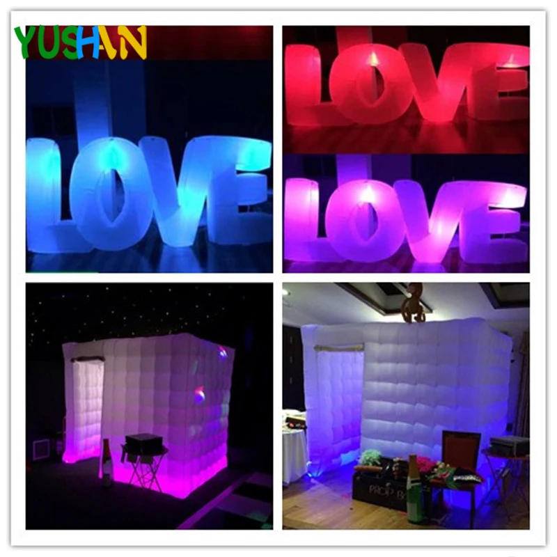 LED strip wedding inflatable photo booth /LOVE letter Portable Love Letter and Photo booth enclosure For Party Promotion events
LED strip wedding inflatable photo booth /LOVE letter Portable Love Letter and Photo booth enclosure For Party Promotion events