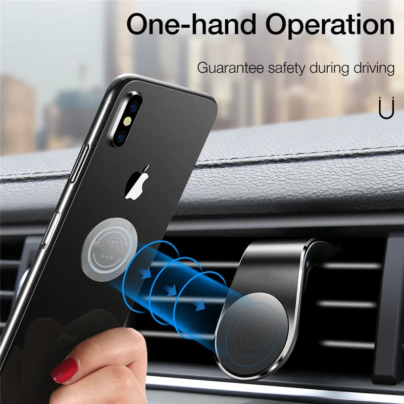 Автомобильный держатель для телефона Магнитная подставка iPhone 11Pro Samsung S9 S10 на