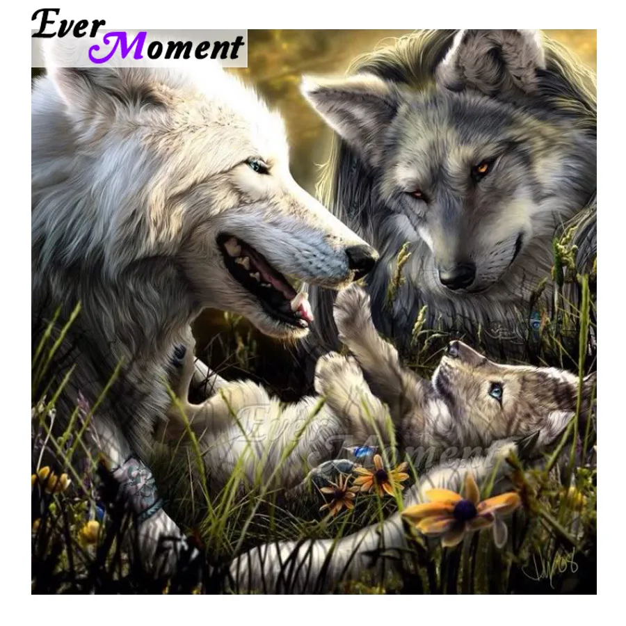 Ever Moment Diamond Painting Wolf Family Baby Full Square Round Decoration For Home Mosaic Diamond Embroidery ASF1679
Ever Moment Diamond Painting Wolf Family Baby Full Square Round Decoration For Home Mosaic Diamond Embroidery ASF1679