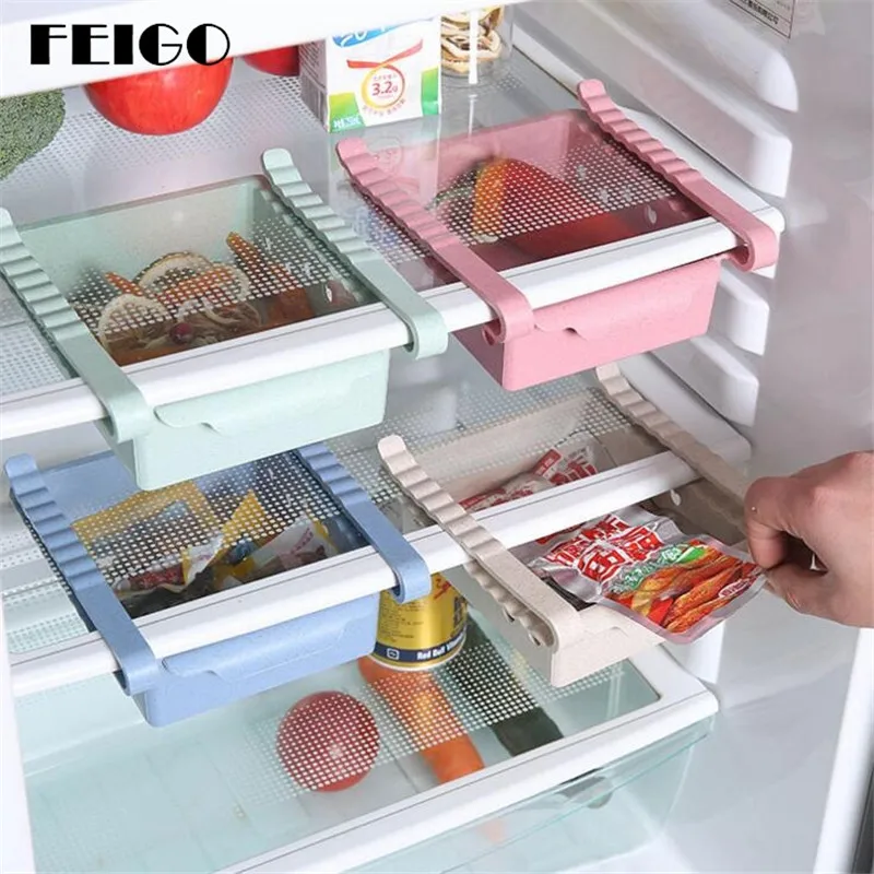FEIGO Kitchen Refrigerator Storage Box Wheat Fiber Food Container Fresh Spacer Layer Storage Rack Pullout Drawer Organizer F679
FEIGO Kitchen Refrigerator Storage Box Wheat Fiber Food Container Fresh Spacer Layer Storage Rack Pullout Drawer Organizer F679