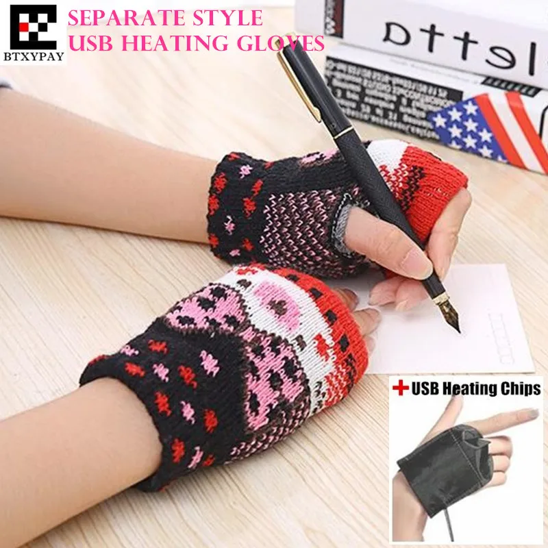 200p! Winter Warm Boy&Girl Students Homework Separate Style USB Heating Gloves,Women Hand Back Heated Knitted Fingerless Gloves
200p! Winter Warm Boy&Girl Students Homework Separate Style USB Heating Gloves,Women Hand Back Heated Knitted Fingerless Gloves