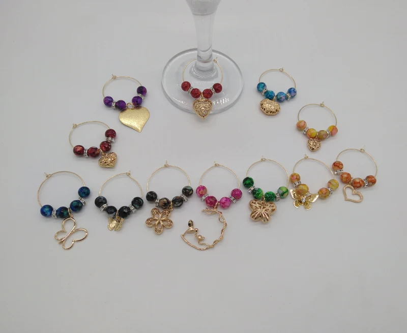 Freeship 12xNEW FLUO bead K gold heart flower party wine glass charm marker Wedding Table decoration decorating vinos etiqueta
Freeship 12xNEW FLUO bead K gold heart flower party wine glass charm marker Wedding Table decoration decorating vinos etiqueta