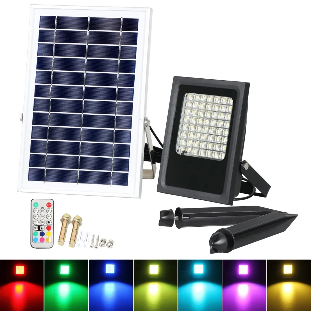 T-SUN 50W Colour Changing LED Outdoor Security Floodlight IP65 Remote Control Dimmable Solar Flood Light for Decking Lighting
T-SUN 50W Colour Changing LED Outdoor Security Floodlight IP65 Remote Control Dimmable Solar Flood Light for Decking Lighting